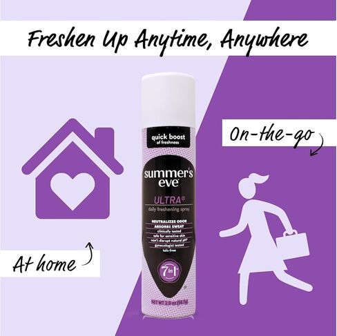 Summers Eve Feminine Deodorant Spray Ultra Extra Strength - 2 oz (Pack of 4) in Saudi Arabia