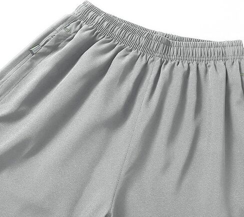 Men's Big and Tall Capri Pants 3/4 Below Knee Long Shorts Elastic Waist Jogging Gym Beach Cropped Pant with Pocket in Saudi Arabia