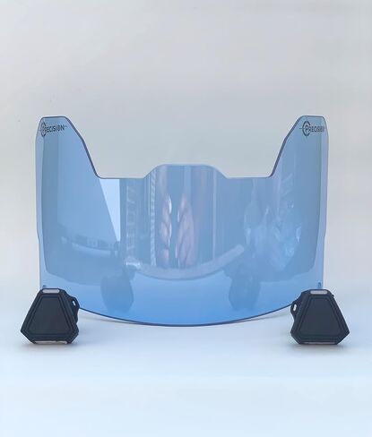 Precision Football Helment Visor Colors الشفافة // يناسب العلامات التجارية الرئيسية للأطفال والشباب والبالغين // حماية العين للخوذة ومقاسف الوجه // ألوان شفافة in Kuwait