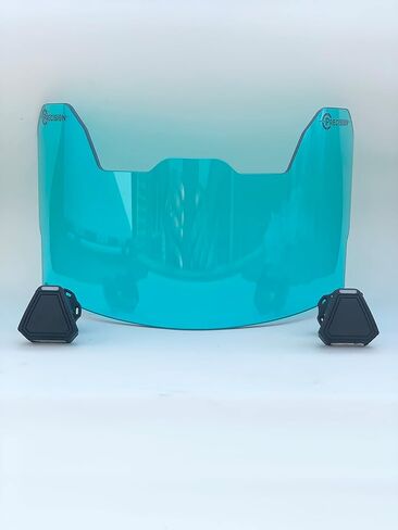 Precision Football Helment Visor Colors الشفافة // يناسب العلامات التجارية الرئيسية للأطفال والشباب والبالغين // حماية العين للخوذة ومقاسف الوجه // ألوان شفافة in Kuwait
