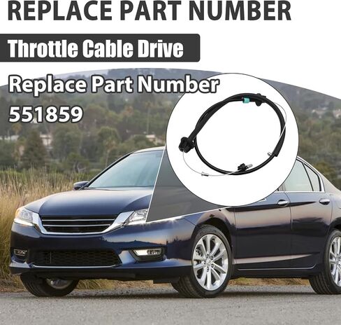 551859 Throttle Cable 38.8 "متوافق مع محرك LS1 LSX LS بواسطة رابط مسرع الكابل (ل 3 و 4 أجسام خنق الترباس) in Saudi Arabia