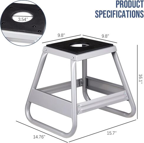 SUNROAD Dirt Bike Stands 1100LBS Capacity Universal Lifts also for Motocross, Silver in Saudi Arabia