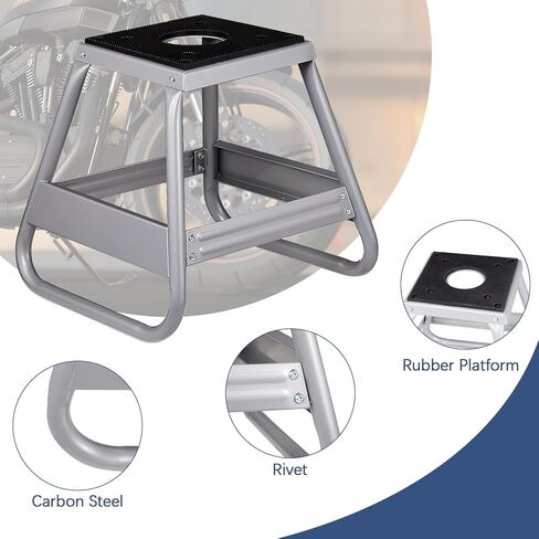 SUNROAD Dirt Bike Stands 1100LBS Capacity Universal Lifts also for Motocross, Silver in Saudi Arabia