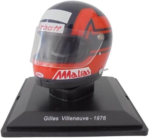 OPO 10 - خوذة Formula 1 متوافقة مع Ferrari F1: Gilles Villeneuve 1978-1/5 Scale - Cas50 in Kuwait
