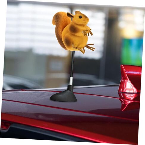 2Pcs Cute Squirrel Car Antenna Toppers - Stylish and Fun Decorative Antenna Balls for Vehicle Exterior, Perfect for Personalizing Your Car in Saudi Arabia