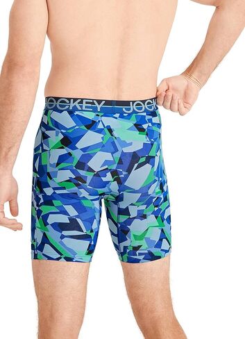 ملابس داخلية للرجال للرجال اللامتناهيين بارد الألياف الدقيقة 8 بوصة ملاكم طويل الساق - 3 حزمة in Kuwait