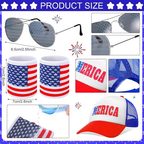 MEPASE MEN AMERICAN AMERICAN AMERICANT OPTIONS Fanny Fanny Pack Belt Belt Belt American Flag Shirt لإكسسوارات الرابعة يوليو للرجل (L) in Saudi Arabia