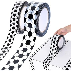 220 Yards Baseball Stitches Design Packaging Tape 1.0/1.9inch Red Decorative Baseball Stitching Packing Tape Adhesive Craft Wrapping Tape for Small Business Home Decor(2 Rolls) in Saudi Arabia