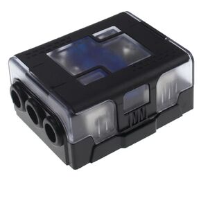 1 PCS 0 Gauge AWG in-line Manl Fuse Holder ، inline Fuse Block مع 60 amp manl Fuse for Car Audio Base Base (0ga in 3x4ga Out) 3 Way in Kuwait