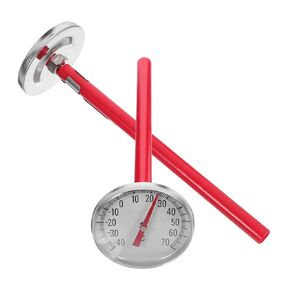 GLEAVI 2Pc Car Interior Clock Shape Mechanical Thermometer for Accurate Temperature Monitoring Stylish Red for Vehicle Decoration and Air Conditioning Use in Kuwait