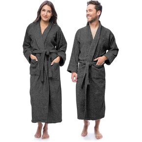 Luxury Cotton Terry Shawl Collar Bathrobe for Men & Women 100% Combed Terry Unisex Spa Robe in Saudi Arabia