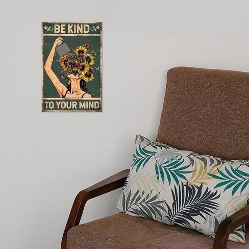 GLOBLELAND Salon Hairdresser Funny Tin Sign Invest in Your Hair It's The Crown You Never Take Off Barber Shop Charming Lady Hairstyling Vintage Tin Sign for Bars Cafe Pubs Barber Shop 11.8x7.8inch in Saudi Arabia