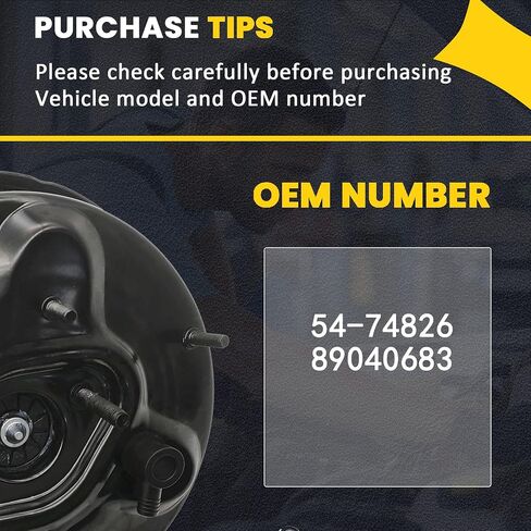 Power Brake Booster 54-74826 Compatible with Chevrolet Avalanche 1500 Silverado 1500 Suburban 1500 2500 03-06 For Cadillac Escalade 03-06 For GMC Sierra 1500 Yukon 03-06 in Saudi Arabia