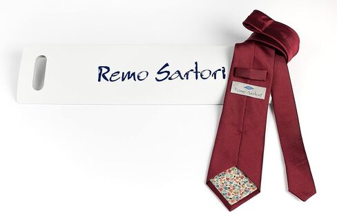 Made in Italy Men's Extra Long XL Tall Solid Wedding Necktie, Silk Satin in Saudi Arabia