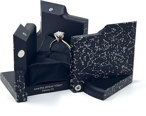 DEGREES° OF FREEDOM Authentic Kinetacube Ring Box (Customizable Black) in Saudi Arabia