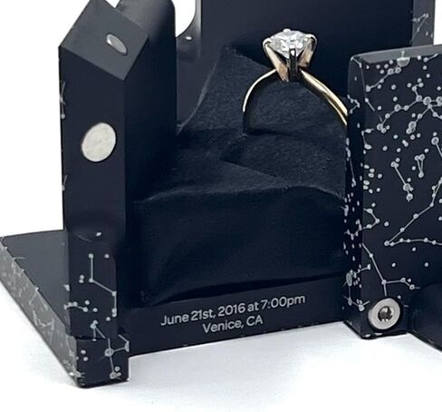 DEGREES° OF FREEDOM Authentic Kinetacube Ring Box (Customizable Black) in Saudi Arabia