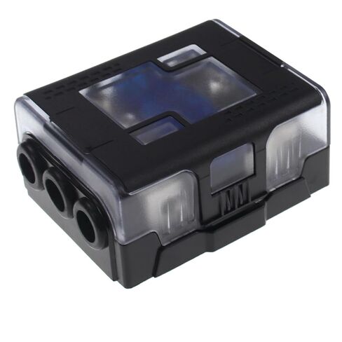 1 pcs 0 Gauge AWG in-Line MANL Fuse Holder, Inline Fuse Block with 60 Amp MANL Fuse for Car Audio Amplifier Black Base (0GA in 3x4GA Out) 3 Way in Kuwait