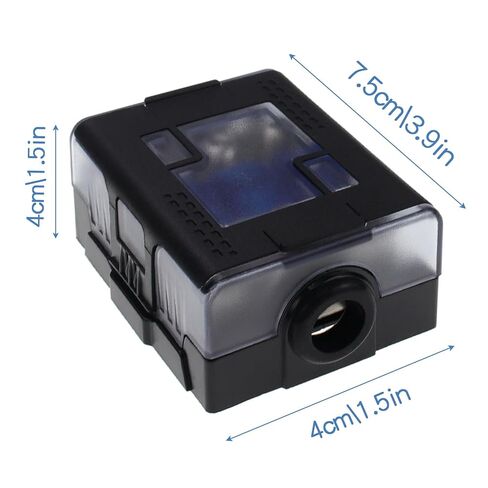 1 pcs 0 Gauge AWG in-Line MANL Fuse Holder, Inline Fuse Block with 60 Amp MANL Fuse for Car Audio Amplifier Black Base (0GA in 3x4GA Out) 3 Way in Kuwait