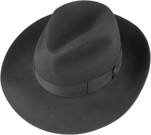 Rodolfo/Verdi Fur Felt Fedora (57) Black in Saudi Arabia