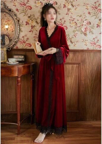 Jseiajb Pajamas الأكمام الطويلة Winter Winter Long Pajama Dress Home Wear Golden Velvet Pajama Set (كبير) in Saudi Arabia