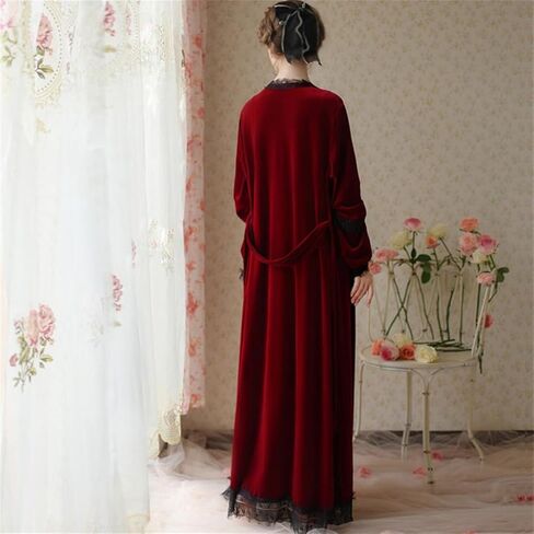 Jseiajb Pajamas الأكمام الطويلة Winter Winter Long Pajama Dress Home Wear Golden Velvet Pajama Set (كبير) in Saudi Arabia
