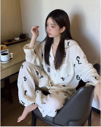JSEIAJB Spring and Autumn Long Sleeve Cardigan Thin Home Furnishing Set(Large) in Saudi Arabia