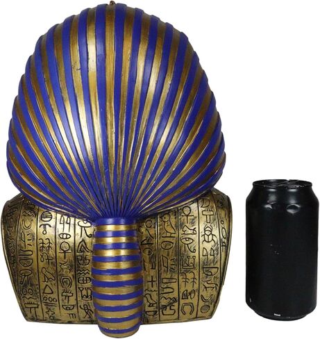 هدية Ebros كبيرة Golden Uraeus cobra و Vulture Nemes Mask of Pharaoh Bust تمثال مصري تاريخي الأسرة التعليمية الملك توتانخامون تمثال تمثال نصفي 11 "ح in Saudi Arabia