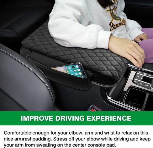 تغطية وحدة التحكم المركزية Kia Sorento الملحقات 2026 2025 2024 2023 2022 2021 لوحة وحدة التحكم في مسند مركز KIA Sorento Pu مسند الذراع جلدة غطاء محامي الغطاء مع جيوب التخزين in Saudi Arabia