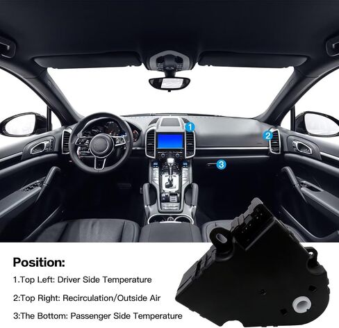 604-106 HVAC Blend Door Attuator لعام 1998-2002 Chevy Blazer ، استبدل# 89018365 ، 52402588 ، 16163982 ، 52402598 ، 52402612 in Kuwait