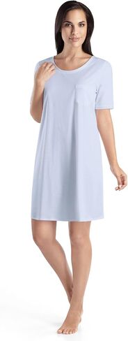 Hanro Women's Cotton Deluxe Short Sleeve Bigshirt in Saudi Arabia