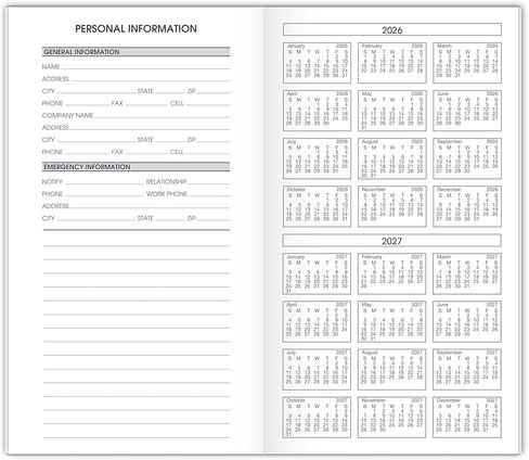 إعادة تعبئة مخطط AT-A-GLANCE 2025، شهريًا، 3-1/2 بوصة × 6 بوصة، إعادة تعبئة لـ 70-064 (709061025) in Kuwait