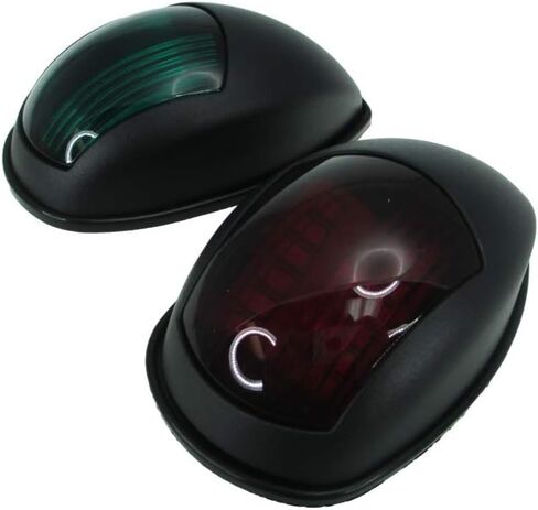 Marine Boat White Cover Green Starboard RED Port LED Navigation Light Side Mount in Saudi Arabia