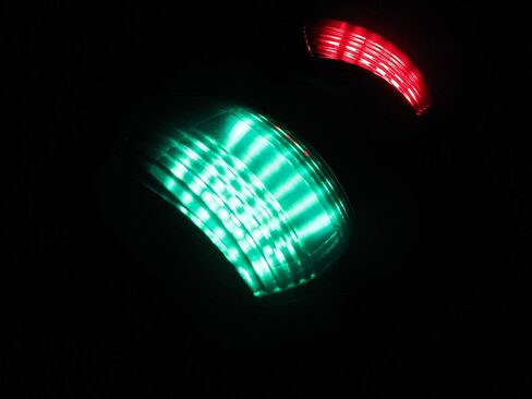 Marine Boat White Cover Green Starboard RED Port LED Navigation Light Side Mount in Saudi Arabia