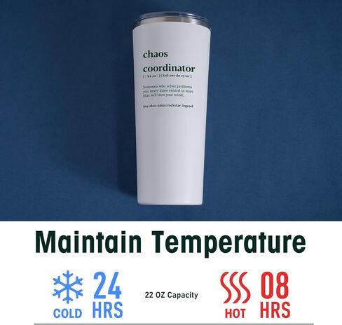 Chaos Coordinator 22Oz Tumbler - Appreciation & Thank You Gifts for Boss, Teacher, Manager, Assistant, Coworker, Secretary in Saudi Arabia