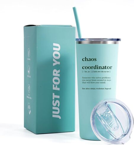 Chaos Coordinator 22Oz Tumbler - Appreciation & Thank You Gifts for Boss, Teacher, Manager, Assistant, Coworker, Secretary in Saudi Arabia