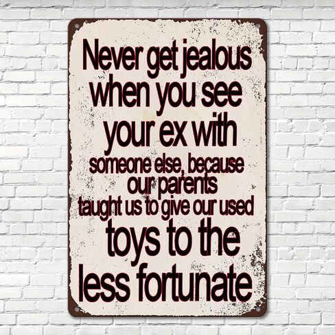 Retro-Style Metal Sign - Unique Sarcastic Tin Sign Wall Art Decor with Vintage Garage, Restaurant, Cafe, Bar, Club, and Living Room Decorative Plaque Features in Saudi Arabia