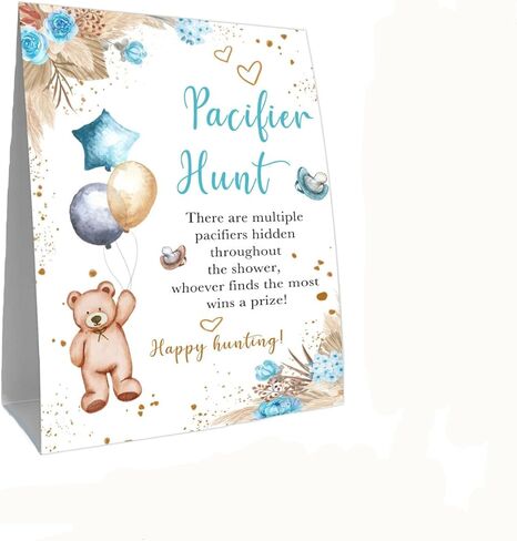 لعبة استحمام الطفل Pacifier Hunt، مجموعة لهايات صغيرة لألعاب استحمام الطفل، 50 قطعة لهايات أطفال صغيرة بنية اللون لكشف جنس الطفل، لهايات بلاستيكية لعبة استحمام للأطفال 5 * 7 بوصات in Kuwait