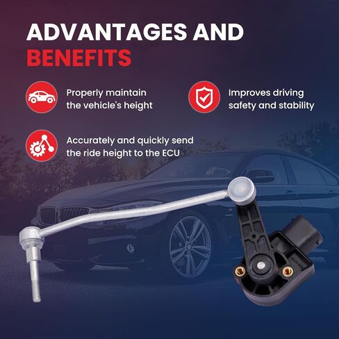 MOCA V10-72-0070 مستشعر ارتفاع التسوية اليسرى الأمامي من أجل Bentley 2006-2013 Continental ، لـ Audi 2004-2010 A8 Quattro ، 2007-2010 S8 in Saudi Arabia