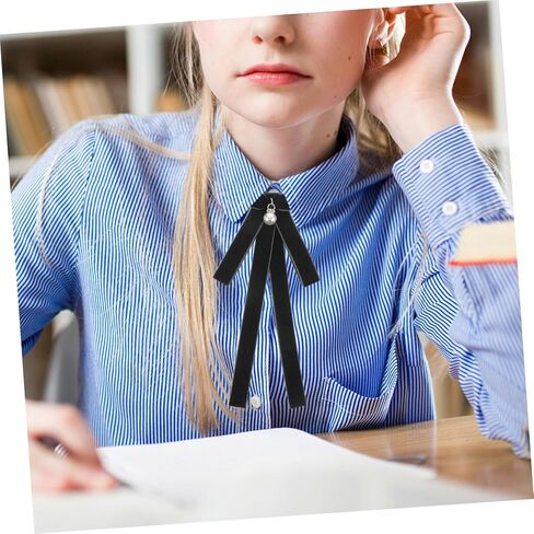 BESPORTBLE Pre Tied Bow Tie for Girls Adjustable School Uniform Necktie Cute Bowknot for Daily Wear and Cosplay Accessory for Students in Kuwait