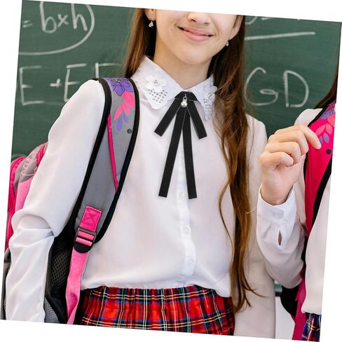 BESPORTBLE Pre Tied Bow Tie for Girls Adjustable School Uniform Necktie Cute Bowknot for Daily Wear and Cosplay Accessory for Students in Kuwait