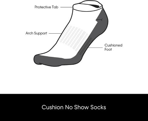 Calvin Klein Men's No Show Socks - 6 Pack Performance Cushion Low Cut Tab Socks - Soft Athletic Socks for Men (Size: 7-12) in Saudi Arabia