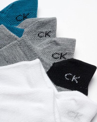 Calvin Klein Men's No Show Socks - 6 Pack Performance Cushion Low Cut Tab Socks - Soft Athletic Socks for Men (Size: 7-12) in Saudi Arabia