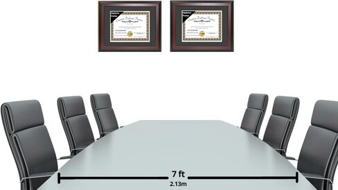 Creative Picture Frames 13x17 Mahogany Finish Diploma Frame with Black Matting Holds 13 by 17-inch Documents with Glass and installed Wall Hanger in Saudi Arabia