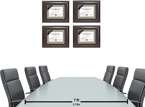 Creative Picture Frames 13x17 Mahogany Finish Diploma Frame with Black Matting Holds 13 by 17-inch Documents with Glass and installed Wall Hanger in Saudi Arabia