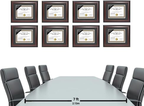 Creative Picture Frames 13x17 Mahogany Finish Diploma Frame with Black Matting Holds 13 by 17-inch Documents with Glass and installed Wall Hanger in Saudi Arabia