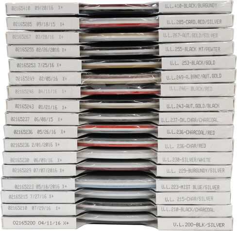 Universal Ultra-Lite 0216246 - Auto Customizing 2-Color Dual Pinstripe - 3/16" x 150' (1/16" Stripe, 1/16" Gap, Then 1/16" Stripe) - 246-Black/Red in Kuwait