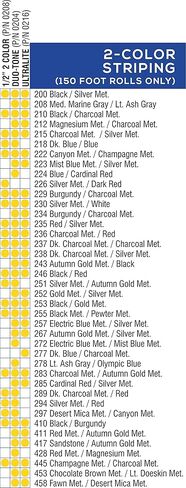 Universal Ultra-Lite 0216246 - Auto Customizing 2-Color Dual Pinstripe - 3/16" x 150' (1/16" Stripe, 1/16" Gap, Then 1/16" Stripe) - 246-Black/Red in Kuwait
