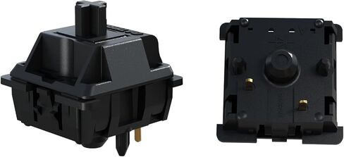 GATERON Oil King Keyboard Switches, 5 Pin 55gf Pre-lubed Plate Mounted Black Linear Key Switches Compatible for MX Mechanical Keyboard(35pcs) in Saudi Arabia