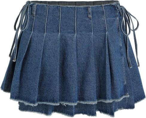 تنورة قصيرة معقودة بحاشية خام مغسولة من CIDER من الدنيم in Kuwait