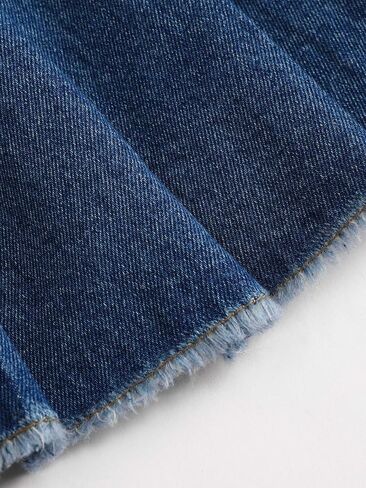 تنورة قصيرة معقودة بحاشية خام مغسولة من CIDER من الدنيم in Kuwait